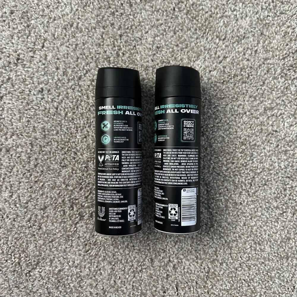 NEW axe apollo deodorant body spray bundle ⚡️ 5.1oz